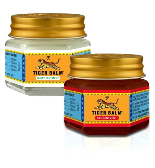 Tiger Balm Red 30g;Tiger Balm Red Ointment - 30g;Tiger Balm Red Ointment 30g & White Ointment 30g Bundle;Tiger Balm White 30g;Tiger Balm White Ointment 30g