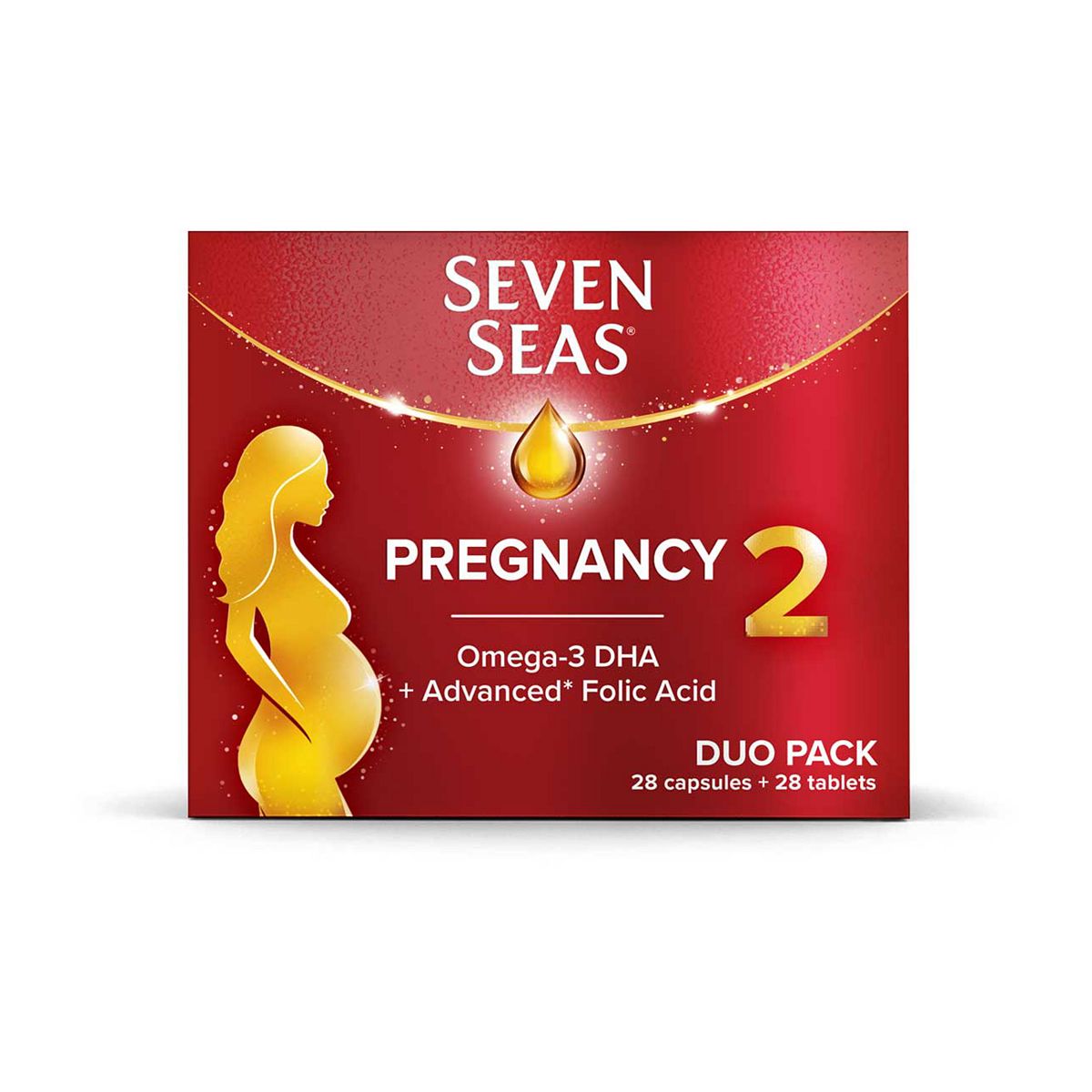 Seven Seas Pregnancy Vitamins With Omega-3 Dha And Advanced* Folic Acid - Duo Pack 28 Capsules + Tablets