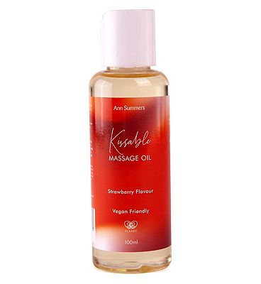 Ann Summers Kissable Massage Oil Strawberry 100ml