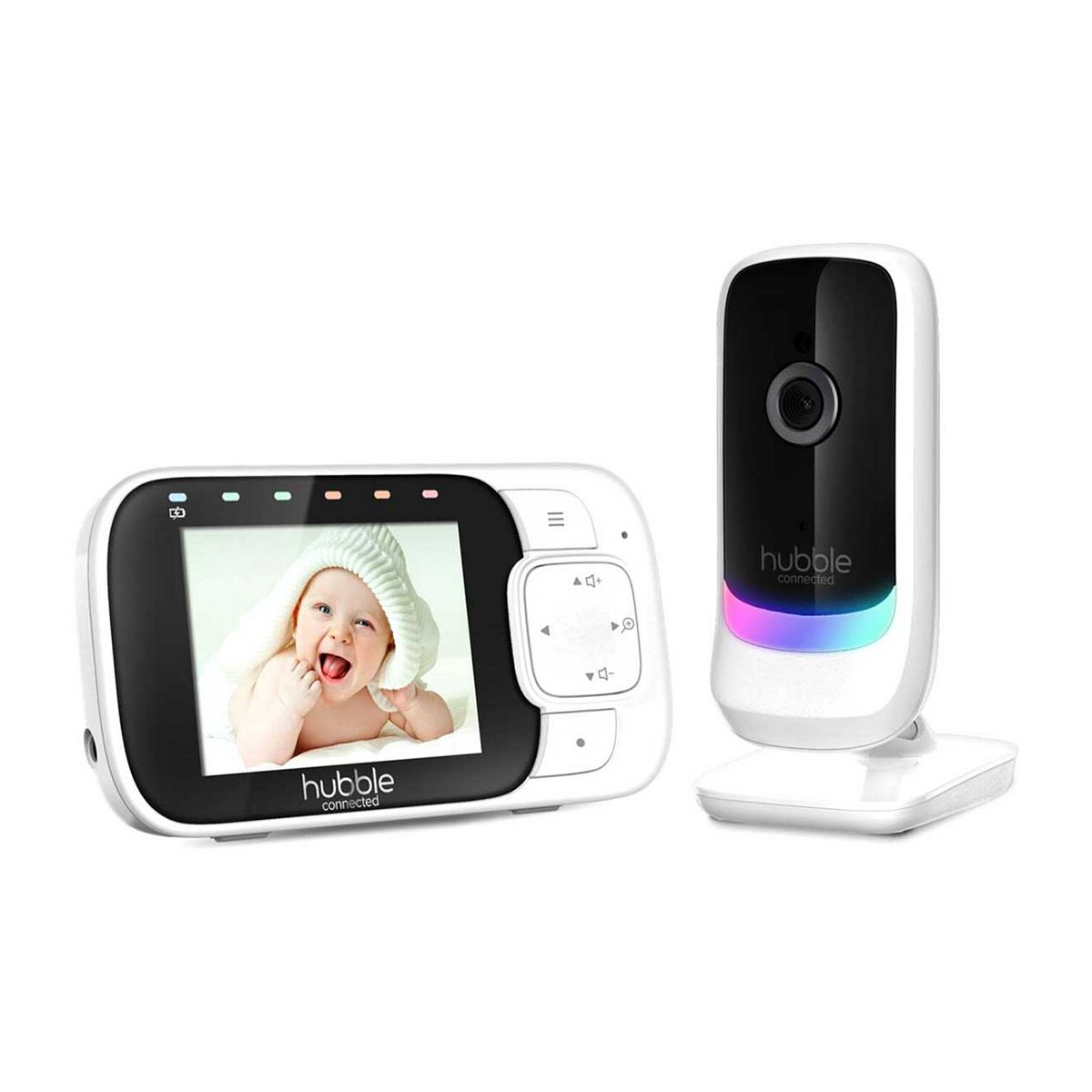Hubble Nursery View Glow 2.8 Video Baby Monitor White