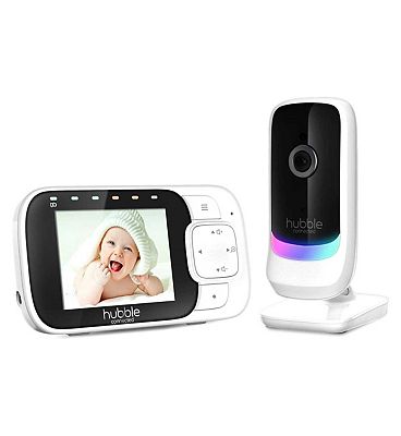 Hubble Nursery View Glow 2.8 Video Baby Monitor White