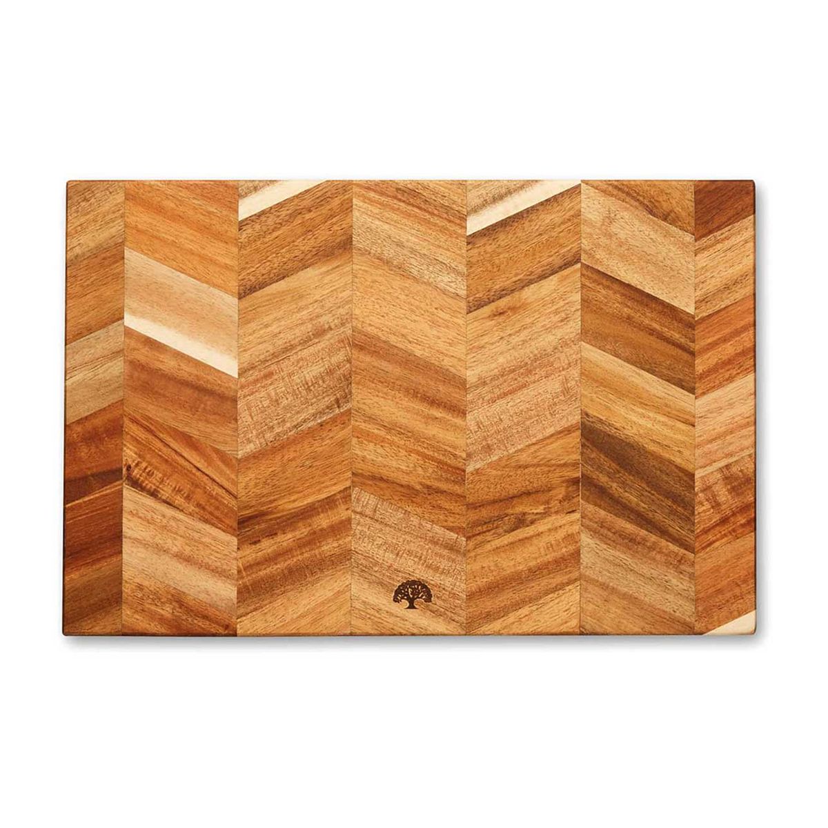 Barbary & Oak Rectangle Chopping Board Chevron Acacia