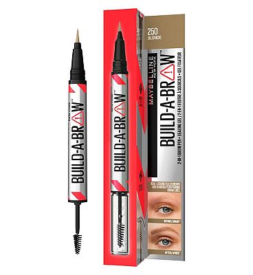 Maybelline Build-A-Brow, 2 easy steps Eye Brow Pencil and Gel Ash Brown ash brown
