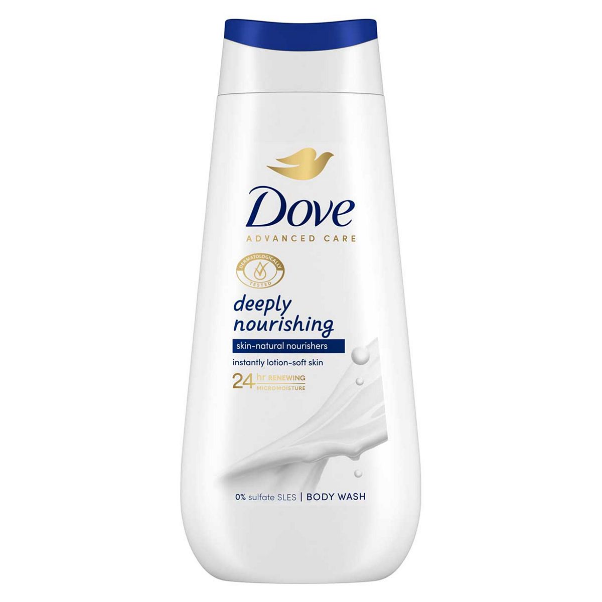 Dove Advanced Care Body Wash Deeply Nourishing Skin Natural Nourishers 225ml