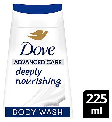 Dove Advanced Care Body Wash Deeply Nourishing Skin Natural Nourishers 225ml