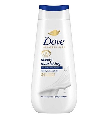 Dove Advanced Care Body Wash Deeply Nourishing Skin Natural Nourishers 225ml