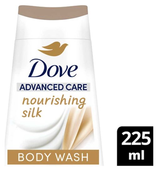 Dove Advaned Care Body Wash Nourishing Silk Skin Natural Nourishers 225ml