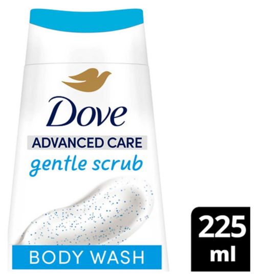 Dove Advaned Care Body Wash Gentle Scrub Exfoliating Minerals 225ml