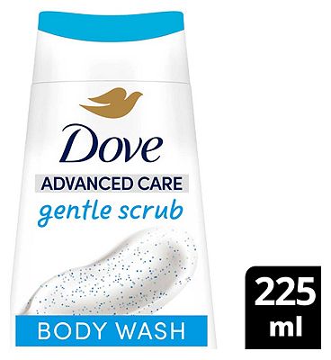 Dove Advanced Care Body Wash Gentle Scrub Exfoliating Minerals 225ml