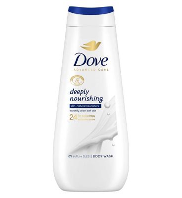 Dove Advanced Care Body Wash Deeply Nourishing Skin Natural Nourishers 400ml