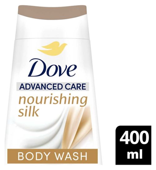 Dove Advaned Care Body Wash Nourishing Silk Skin Natural Nourishers 400ml
