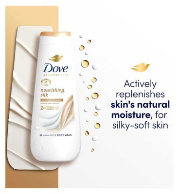 Dove Advanced Care Body Wash Nourishing Silk Skin Natural Nourishers 400ml (5)
