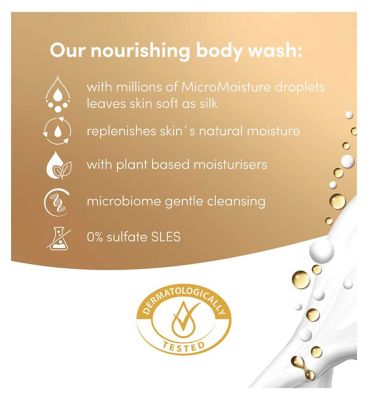 Dove Advanced Care Body Wash Nourishing Silk Skin Natural Nourishers 400ml (6)
