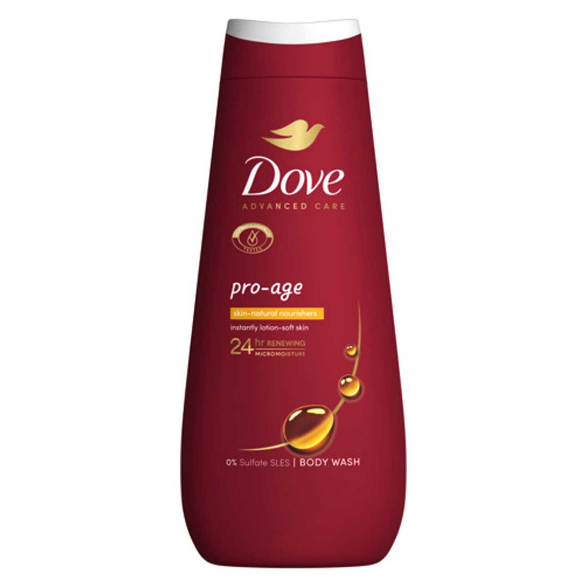 Dove Advanced Care Body Wash Pro Age Skin Natural Nourishers 400ml