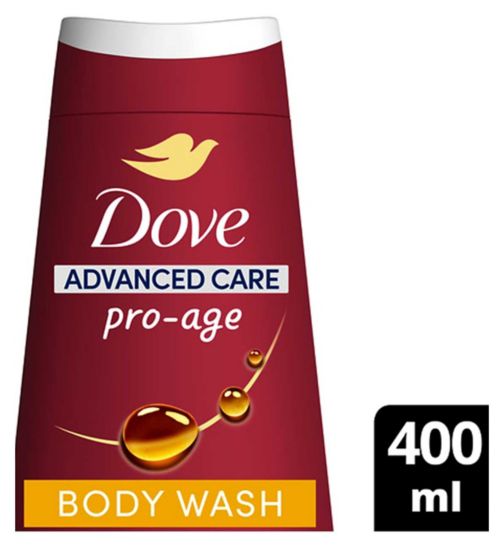 Dove Advaned Care Body Wash Pro Age Skin Natural Nourishers 400ml