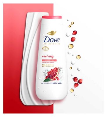 Dove Advanced Care Body Wash Reviving Pomegranate & Hibiscus 400ml (5)