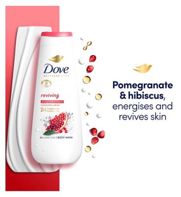 Dove Advanced Care Body Wash Reviving Pomegranate & Hibiscus 400ml (6)