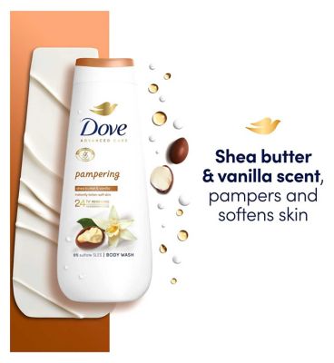 Dove Advanced Care Body Wash Pampering Shea Butter & Vanilla 400ml (7)