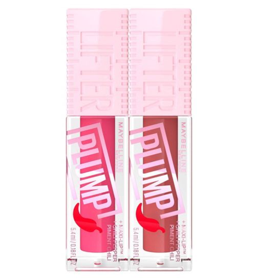 Maybelline LP Pink Sting + Peach Fever;Maybelline Lifter Gloss Plumping Lip Gloss;Maybelline Lifter Gloss Plumping Lip Gloss Peach fever;Maybelline Lifter Gloss Plumping Lip Gloss Pink sting
