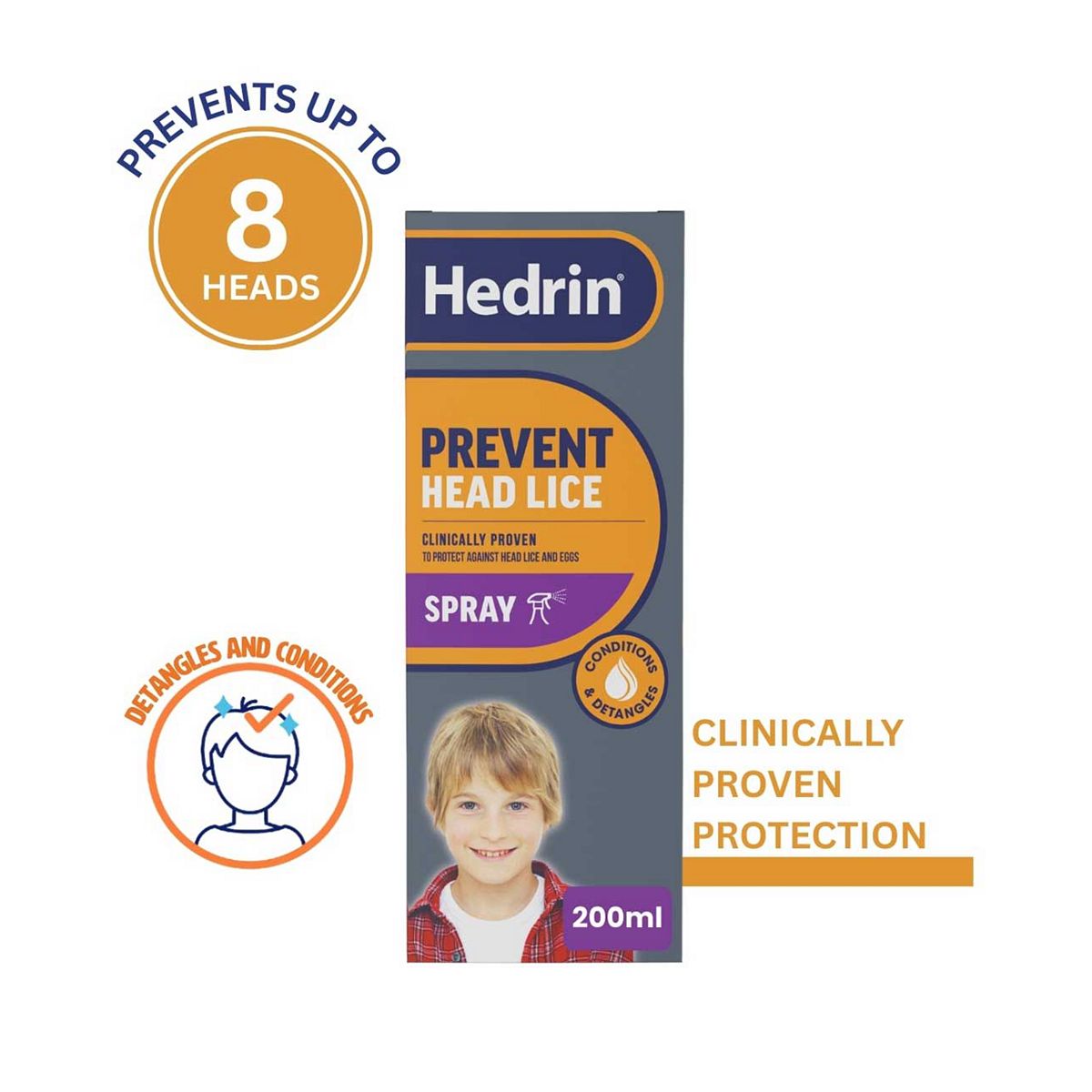 Hedrin Prevent Lice Spray200 Ml, 200Ml