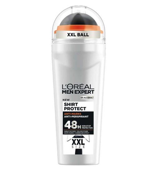 L'Oréal Men Expert Shirt Protect Anti-Marks 48H Roll On Anti-Perspirant Deodorant Large XXXL 100ml