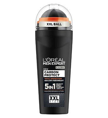 L'Oral Men Expert Carbon Protect 48H Roll On Anti-Perspirant Deodorant Large XXXL 100ml