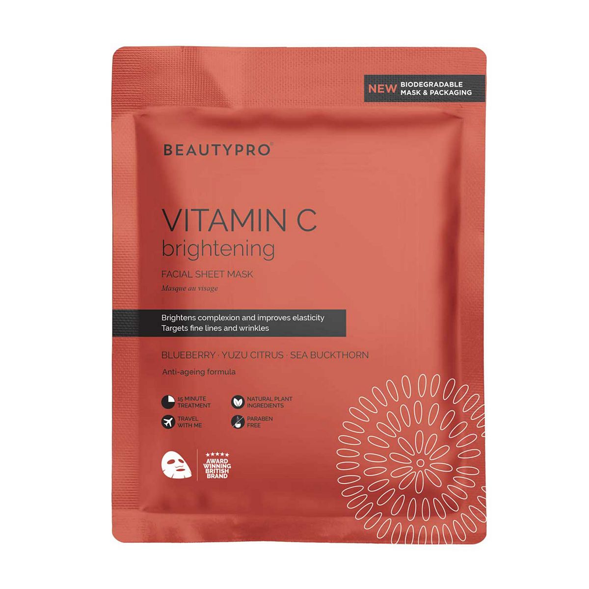 Beautypro Vitamin C Brightening Sheet Mask