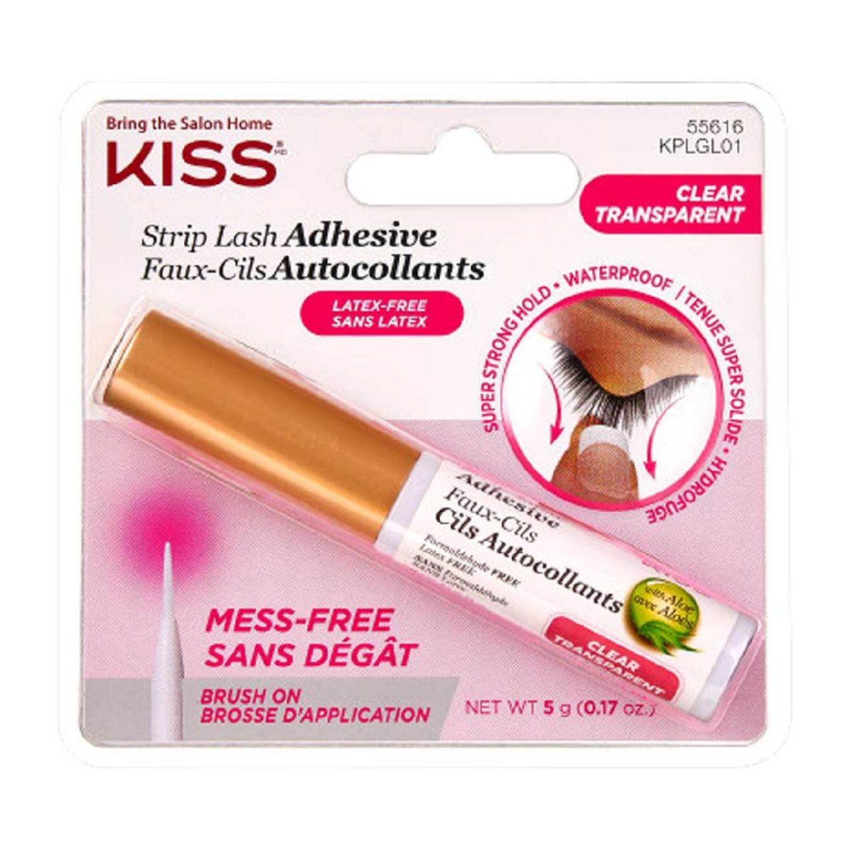 Kiss Strip Lash Adhesive Clear, 5G