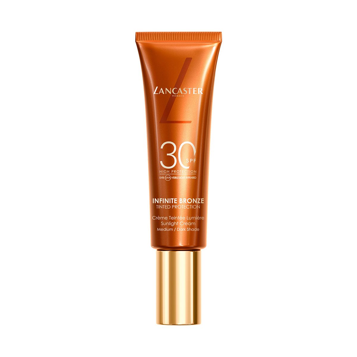 Lancaster Infinite Bronze Tinted Protection Sunlight Cream Spf30 Medium/dark 50ml