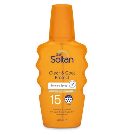 Soltan Clear & Cool Suncare Spray SPF15 200ml