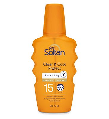 Soltan Clear & Cool Suncare Spray SPF15 200ml