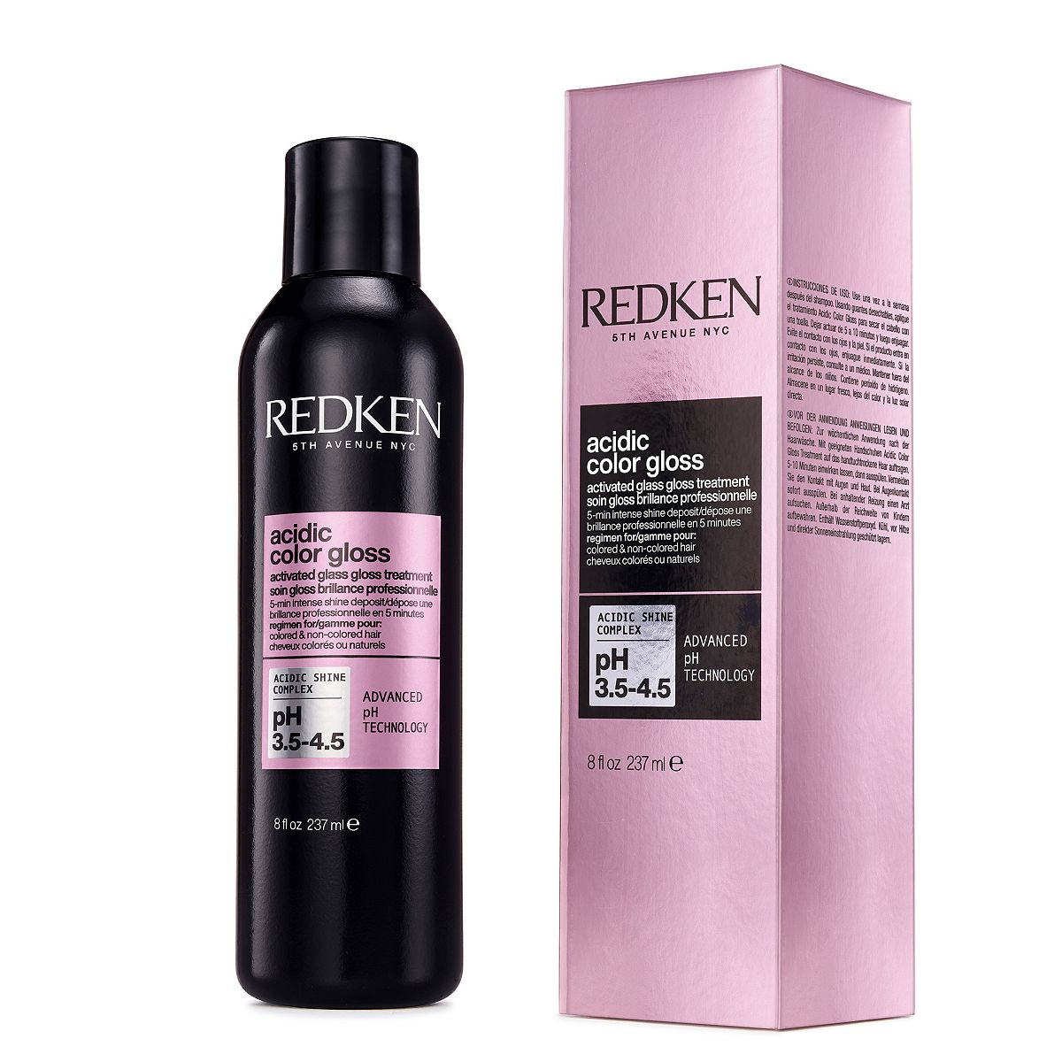 Redken Acidic Color Gloss Activated Glass Treatment, For Glass-Like Shine 237ml
