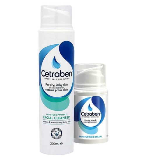 Cetraben Cream - 50ml;Cetraben Cream 50ml;Cetraben Facial Duo Bundle;Cetraben Moisture Protect Facial Cleanser 200ml;Cetraben Moisture Protect Facial Cleanser 200ml
