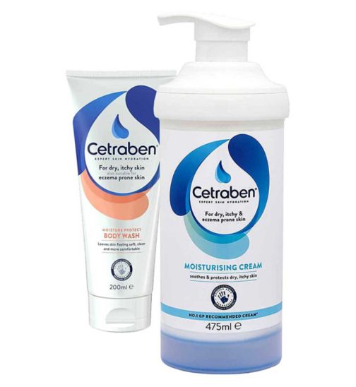 Cetraben Body Duo Bundle;Cetraben Cream - 475ml;Cetraben Cream 475ml;Cetraben Moisture Protect Body Wash 200ml;Cetraben moisture protect body wsh 200ml