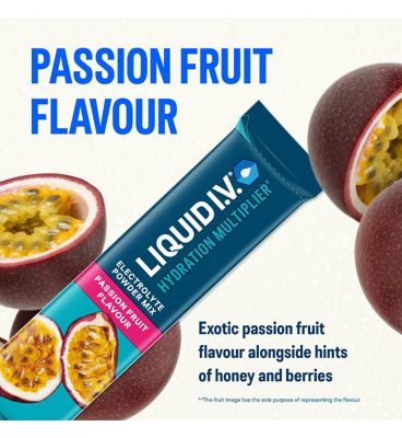 Liquid I.V. Hydration Multiplier Electrolyte Powder Mix Passion Fruit 6 Sachets (6)