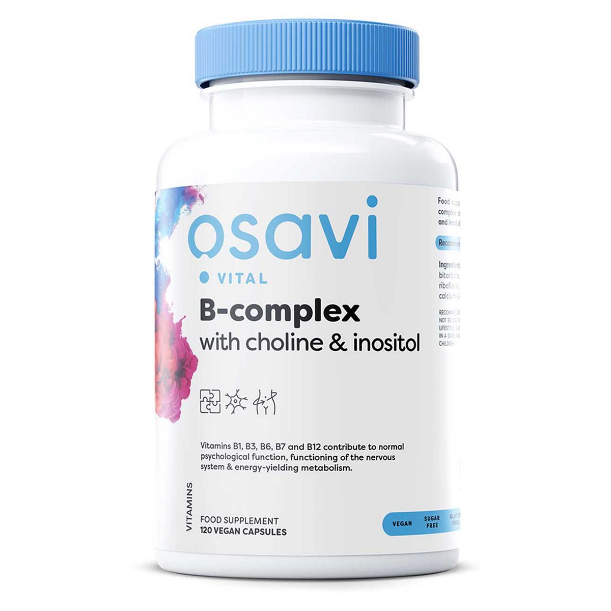 Osavi B-Complex With Choline & Inositol - 120 Vegan Caps