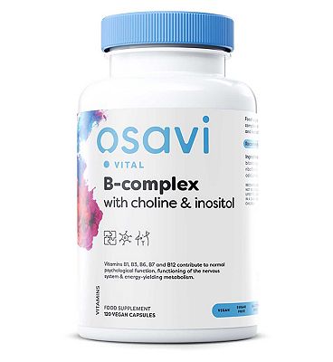 Osavi B-Complex with Choline & Inositol - 120 vegan caps