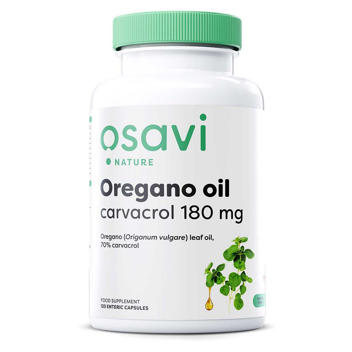 Osavi Oregano Oil Carvacrol, 180Mg - 120 Enteric Caps