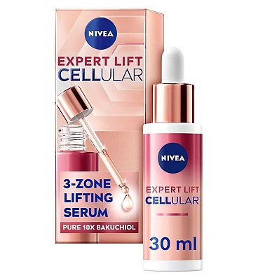 NIVEA Cellular Expert Lift 3-Zone Lifting Serum with Pure Bakuchiol, 30ml
