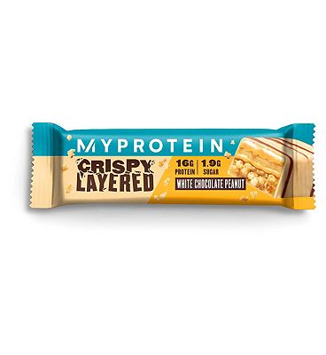 Myprotein Crispy Layered Bar, White Chocolate Peanut, 58g