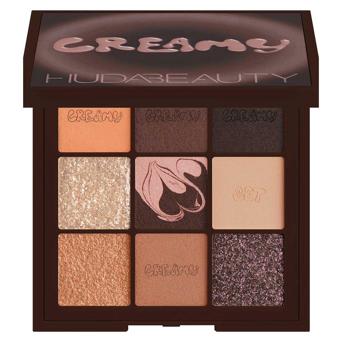 Huda Beauty Creamy Obsessions Eyeshadow Palette - Neutral Brown 8.22G