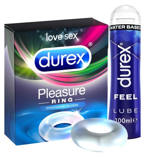 Durex Play Feel Water Based Lube - 100ml;Durex Play Feel Water Based Lube - 100ml;Durex Pleasure Ring & Lube Play Feel Bundle;Durex Pleasure Ring Sex Toy;Durex Pleasure Ring Sex Toy