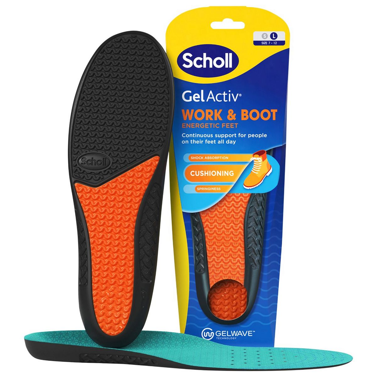 Scholl Gel Activ Work & Boot Insoles Large