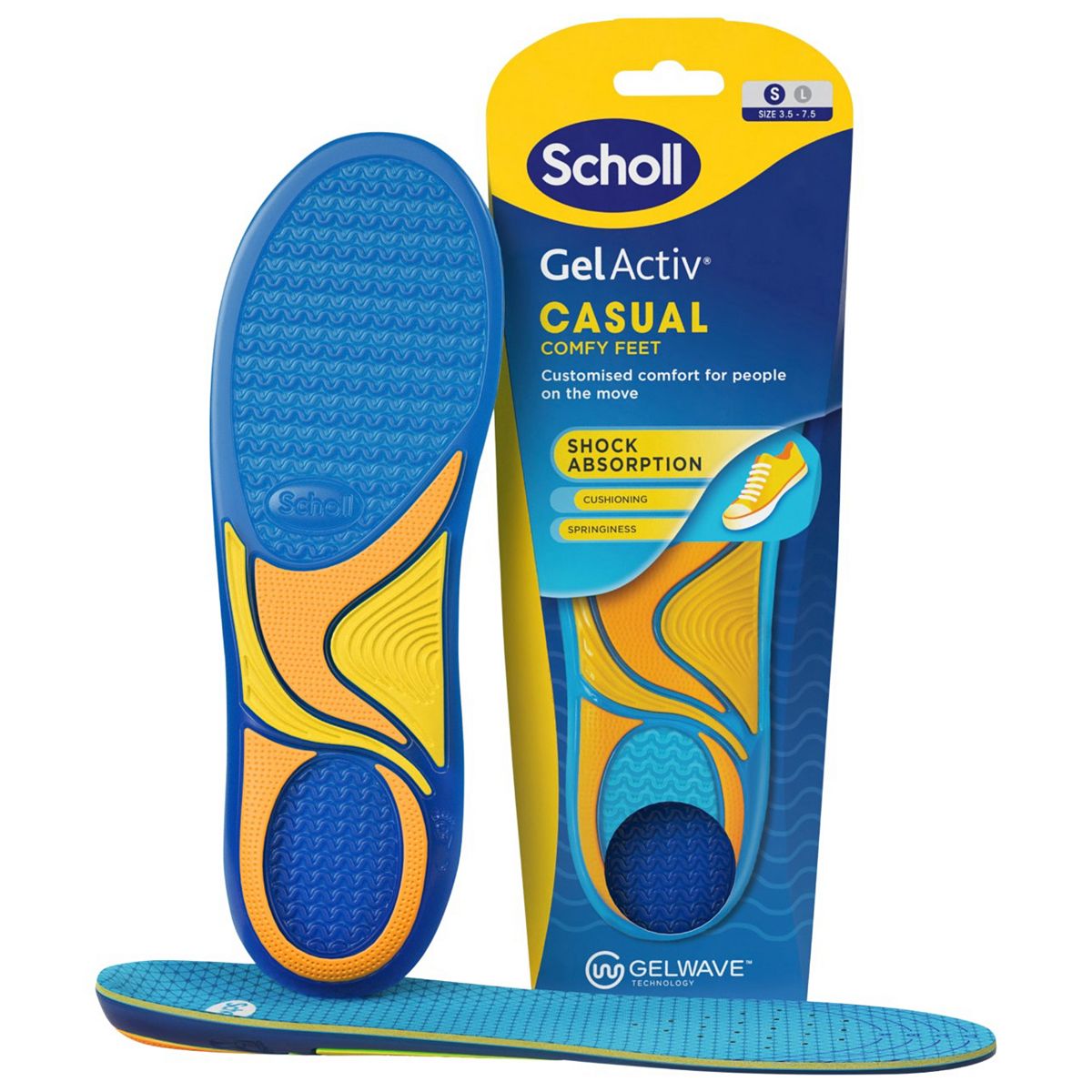 Scholl Gelactiv Casual Insoles - Small