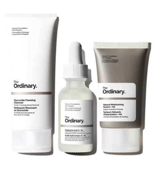 TO Glucoside Foaming Cleanser 150ml;The Ordinary Beginner Bundle;The Ordinary Glucoside Foaming Cleanser 150ml;The Ordinary Hyaluronic Acid 2% + B5 30ml;The Ordinary Hyaluronic Acid 2% B5 30ml;The Ordinary Natural Moisturizing Factors + HA;The Ordinary Natural Moisturizing Factors HA 30ml