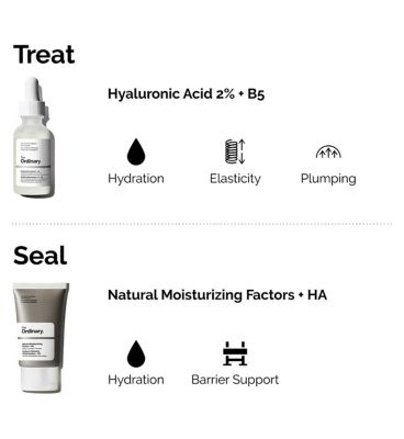 The Ordinary Hyaluronic Acid + Natural Moisturizing Factors Bundle (3)