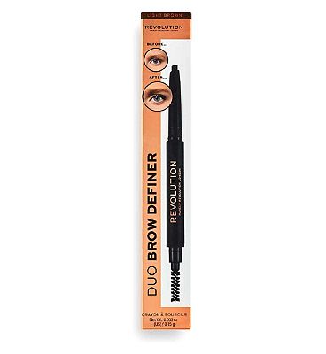 Revolution Duo Brow Definer dark brown dark brown