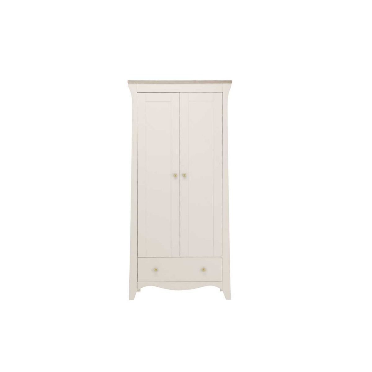 Cuddleco Clara 2 Door Nursery Wardrobe - Cashmere & Ash