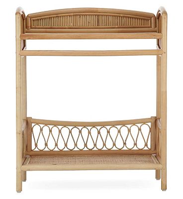 CuddleCo Aria Wave Rattan Changer with Hanging Rail