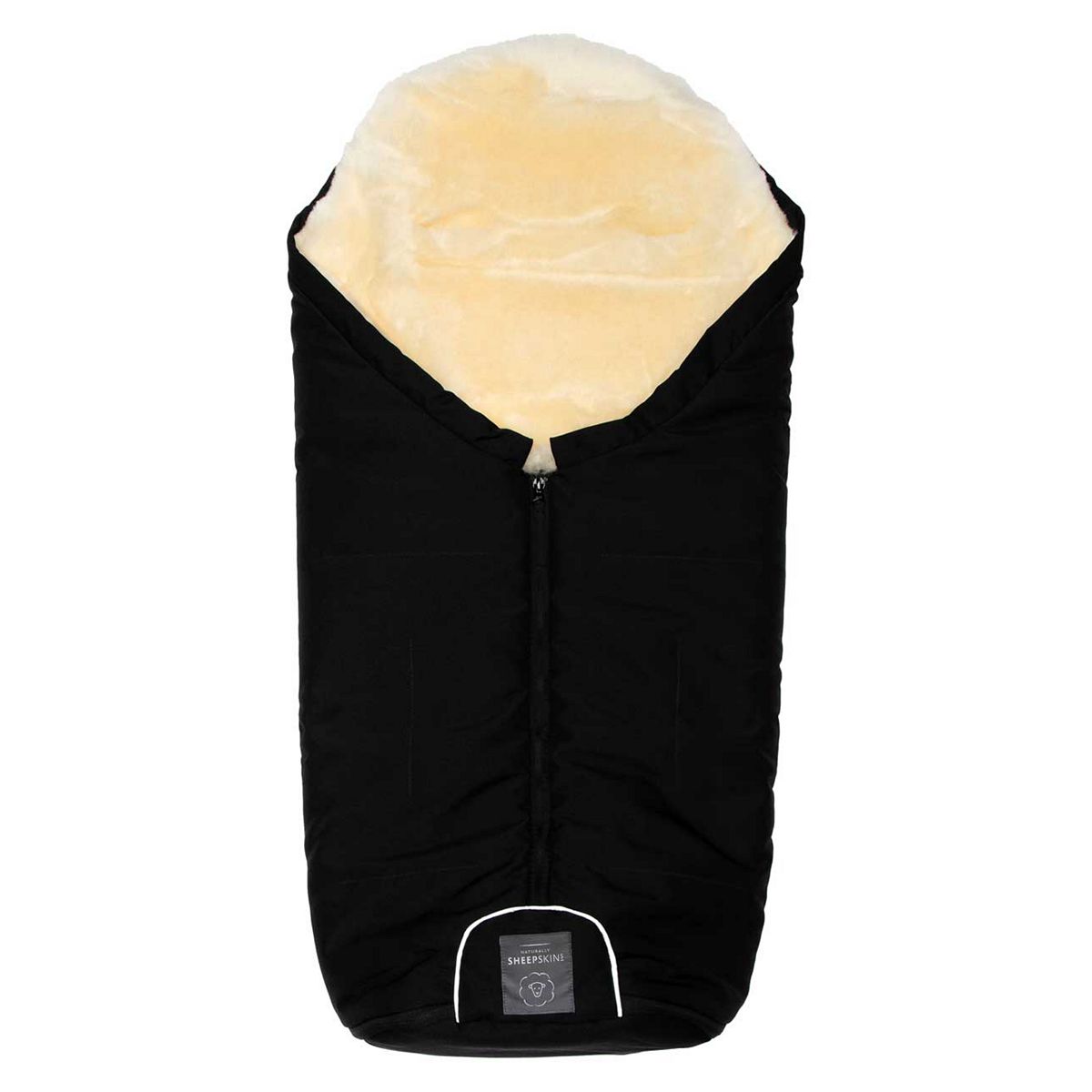 Naturally Sheepskins Merino Sheepskin Footmuff - Black